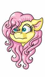 Size: 600x1024 | Tagged: safe, artist:sweetheart-arts, fluttershy, pegasus, pony, bust, portrait, solo