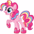 Size: 4944x5004 | Tagged: safe, artist:osipush, pinkie pie, earth pony, pony, absurd resolution, cutie mark magic, open mouth, rainbow power, rainbow power-ified, raised hoof, simple background, solo, transparent background, vector