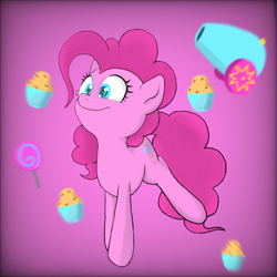 Size: 768x768 | Tagged: safe, artist:mizore43, pinkie pie, earth pony, pony, female, mare, solo