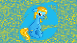 Size: 1920x1080 | Tagged: safe, artist:dsrange431, derpibooru import, oc, oc only, oc:internet explorer, browser ponies, crying, internet explorer, pixelated, solo, wallpaper