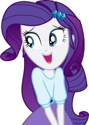 Size: 3000x4211 | Tagged: safe, artist:cloudyglow, rarity, dance magic, equestria girls, spoiler:eqg specials, .ai available, absurd resolution, clothes, cute, open mouth, raribetes, simple background, skirt, transparent background, vector