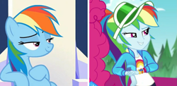 Size: 1289x629 | Tagged: safe, derpibooru import, rainbow dash, pegasus, pony, better together, equestria girls, sparkle's seven, sunset's backstage pass!, clothes, cool, festival, geode of super speed, magical geodes, pose