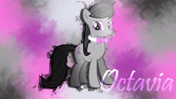 Size: 3840x2160 | Tagged: safe, artist:datbrass, artist:germanmcpictures, derpibooru import, octavia melody, earth pony, pony, female, mare, solo, vector, wallpaper