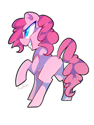 Size: 900x1200 | Tagged: safe, artist:dippershat, pinkie pie, earth pony, pony, simple background, solo, transparent background