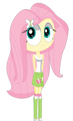 Size: 2411x4000 | Tagged: safe, artist:21adagio, fluttershy, equestria girls, clothes, female, pink hair, solo, yellow skin