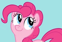 Size: 934x634 | Tagged: safe, pinkie pie, earth pony, pony, cute, diapinkes, reaction image, simple background, solo