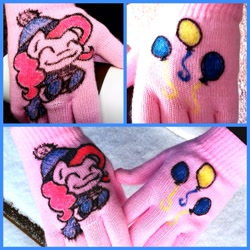 Size: 1280x1280 | Tagged: safe, artist:gummigator, pinkie pie, clothes, custom, gloves, irl, photo, solo