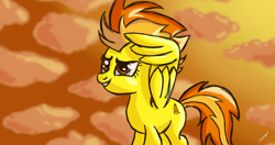 Size: 4096x2160 | Tagged: safe, artist:fedairkid, derpibooru import, spitfire, pegasus, pony, salute