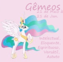 Size: 329x323 | Tagged: safe, artist:funfunland22, princess celestia, alicorn, pony, gemini, portuguese