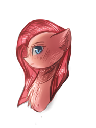 Size: 3000x4000 | Tagged: safe, artist:kurochhi, pinkie pie, earth pony, pony, bust, pinkamena diane pie, portrait, solo