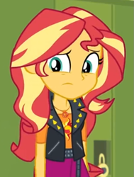 Size: 575x760 | Tagged: safe, screencap, sunset shimmer, better together, equestria girls, holidays unwrapped, cropped, solo