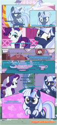 Size: 1919x4225 | Tagged: safe, artist:estories, rarity, oc, oc:silverlay, pony, unicorn, comic:a(pple)ffection, comic, female, mare