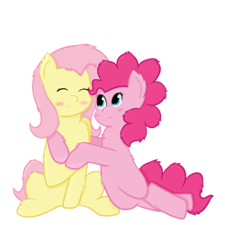 Size: 1280x1280 | Tagged: safe, artist:zlight, fluttershy, pinkie pie, earth pony, pegasus, pony, female, flutterpie, lesbian, shipping