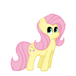 Size: 1280x1280 | Tagged: safe, artist:zlight, fluttershy, pegasus, pony, female, mare, pink mane, solo, yellow coat