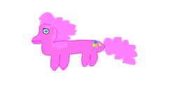 Size: 1152x648 | Tagged: safe, artist:loouop, pinkie pie, earth pony, pony, 1000 hours in ms paint, ms paint, simple background, solo, white background