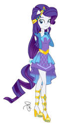 Size: 1024x2048 | Tagged: safe, artist:ilaria122, rarity, better together, equestria girls, forgotten friendship, clothes, dress, female, ponied up, simple background, solo, transparent background