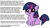 Size: 1194x668 | Tagged: safe, derpibooru import, twilight sparkle, pony, unicorn, dialogue, exploitable meme, female, filly, filly twilight sparkle, filly twilight telling an offensive joke, horn, looking at you, meme, multicolored mane, multicolored tail, obligatory pony, purple coat, simple background, sitting, smiling, solo, talking to viewer, underhoof, vulgar, white background