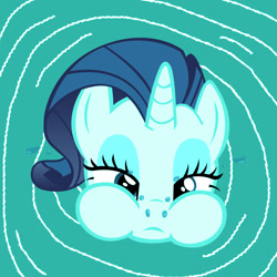 Size: 1008x1008 | Tagged: safe, artist:sb1991, rarity, pony, unicorn, dunk, head, holding breath, lidded eyes, puffy cheeks, underwater