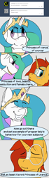 Size: 775x2756 | Tagged: safe, artist:starrypallet, princess celestia, sunburst, alicorn, pony, ask, ask princess sunburst, comic, glasses, princess sunburst, trollestia, tumblr, uranus