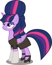 Size: 6809x8601 | Tagged: safe, artist:atomicmillennial, derpibooru import, twilight sparkle, twilight sparkle (alicorn), alicorn, pony, absurd resolution, alternate hairstyle, clothes, dress, female, mare, older, solo