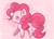 Size: 844x614 | Tagged: safe, artist:tuxisthename, pinkie pie, earth pony, pony, chibi, pastel, solo, wingding eyes