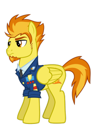 Size: 1150x1600 | Tagged: safe, artist:whalepornoz, derpibooru import, firestorm, spitfire, clothes, male, rule 63, simple background, solo, transparent background, uniform, vector, wonderbolts dress uniform