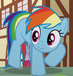 Size: 512x534 | Tagged: safe, derpibooru import, screencap, rainbow dash, pegasus, pony, the last crusade, cropped, solo