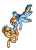 Size: 1500x2100 | Tagged: safe, artist:colorful-horses, derpibooru import, applejack, rainbow dash, earth pony, pegasus, pony, appledash, female, lesbian, shipping