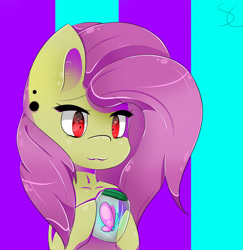 Size: 1745x1797 | Tagged: safe, artist:php69, fluttershy, bat pony, butterfly, pony, flutterbat, solo