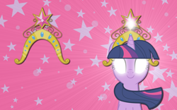 Size: 2560x1600 | Tagged: safe, artist:alicehumansacrifice0, artist:pageturner1988, derpibooru import, twilight sparkle, big crown thingy, glowing eyes, solo, the elements in action, vector, wallpaper