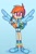 Size: 676x1024 | Tagged: safe, artist:cess_maga, derpibooru import, rainbow dash, human, clothes, converse, fingerless gloves, gloves, grin, humanized, rainbow socks, shoes, shorts, sleeveless, smiling, sneakers, socks, striped socks, winged humanization, wings