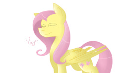 Size: 1024x604 | Tagged: safe, artist:despotshy, fluttershy, pegasus, pony, female, mare, pink mane, solo, yellow coat
