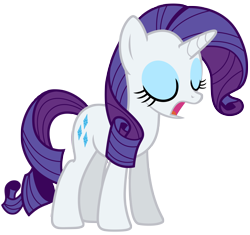 Size: 6722x6324 | Tagged: safe, artist:estories, rarity, pony, unicorn, absurd resolution, eyes closed, simple background, solo, transparent background, vector