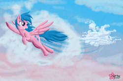 Size: 3951x2615 | Tagged: safe, artist:clouddg, firefly, g1, cloudsdale, g1 to g4, generation leap