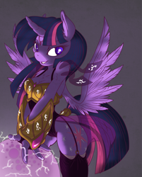 Size: 2000x2485 | Tagged: safe, artist:dfectivedvice, derpibooru import, twilight sparkle, twilight sparkle (alicorn), alicorn, anthro, colored, solo