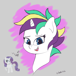 Size: 2500x2500 | Tagged: safe, artist:tonystorm12, rarity, pony, unicorn, it isn't the mane thing about you, alternate hairstyle, female, mare, punk, raripunk, solo