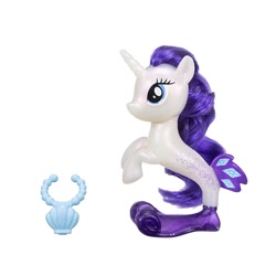 Size: 1500x1500 | Tagged: safe, rarity, seapony (g4), my little pony: the movie, irl, official, photo, seaponified, seapony rarity, simple background, solo, species swap, toy, white background