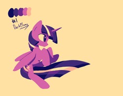 Size: 500x389 | Tagged: safe, artist:darkflame75, derpibooru import, twilight sparkle, twilight sparkle (alicorn), alicorn, pony, female, limited palette, mare, solo