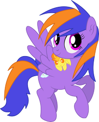 Size: 3655x4513 | Tagged: safe, artist:cyanlightning, derpibooru import, spitfire, oc, oc only, oc:electric aura, pegasus, pony, .svg available, 2019 community collab, absurd resolution, derpibooru community collaboration, ear fluff, female, flying, mare, plushie, simple background, solo, spread wings, transparent background, vector, wings