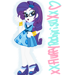 Size: 1024x1229 | Tagged: safe, artist:xxfluffypachirisuxx, rarity, equestria girls, friendship games, clothes, dress, simple background, solo, transparent background