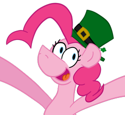 Size: 2550x2341 | Tagged: safe, artist:cowsrtasty, pinkie pie, earth pony, pony, hat, saint patrick's day, solo