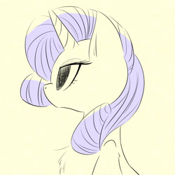 Size: 2300x2300 | Tagged: safe, artist:gamijack, rarity, pony, unicorn, chest fluff, solo