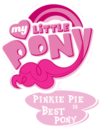 Size: 1599x2039 | Tagged: safe, artist:jamescorck, edit, pinkie pie, best pony, logo, logo edit, logo parody, my little pony logo, no pony, simple background, transparent background