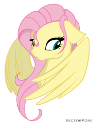 Size: 5000x6560 | Tagged: safe, artist:probablyfakeblonde, artist:vectorpone, fluttershy, pegasus, pony, absurd resolution, simple background, solo, transparent background, vector, wings