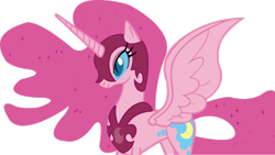 Size: 1024x578 | Tagged: safe, artist:blah23z, nightmare moon, pinkie pie, alicorn, pony, alicornified, palette swap, pinkiecorn, race swap, xk-class end-of-the-world scenario