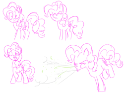 Size: 1024x767 | Tagged: safe, artist:silverwing, pinkie pie, earth pony, pony, comic, female, fetish, gross, mare, messy, sneeze cloud, sneezing, sneezing fetish, snot, solo