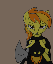 Size: 737x895 | Tagged: safe, derpibooru import, spitfire, pony, armor, clothes, female, mare, scimitar, solo, weapon