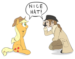 Size: 2047x1609 | Tagged: safe, artist:yeendip, applejack, human, crossover, final fantasy, final fantasy viii, irvine kinneas