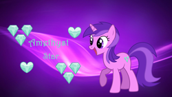 Size: 1920x1080 | Tagged: safe, derpibooru import, amethyst star, sparkler, solo, wallpaper