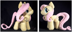 Size: 2450x1080 | Tagged: safe, artist:obcor, fluttershy, irl, photo, plushie, solo